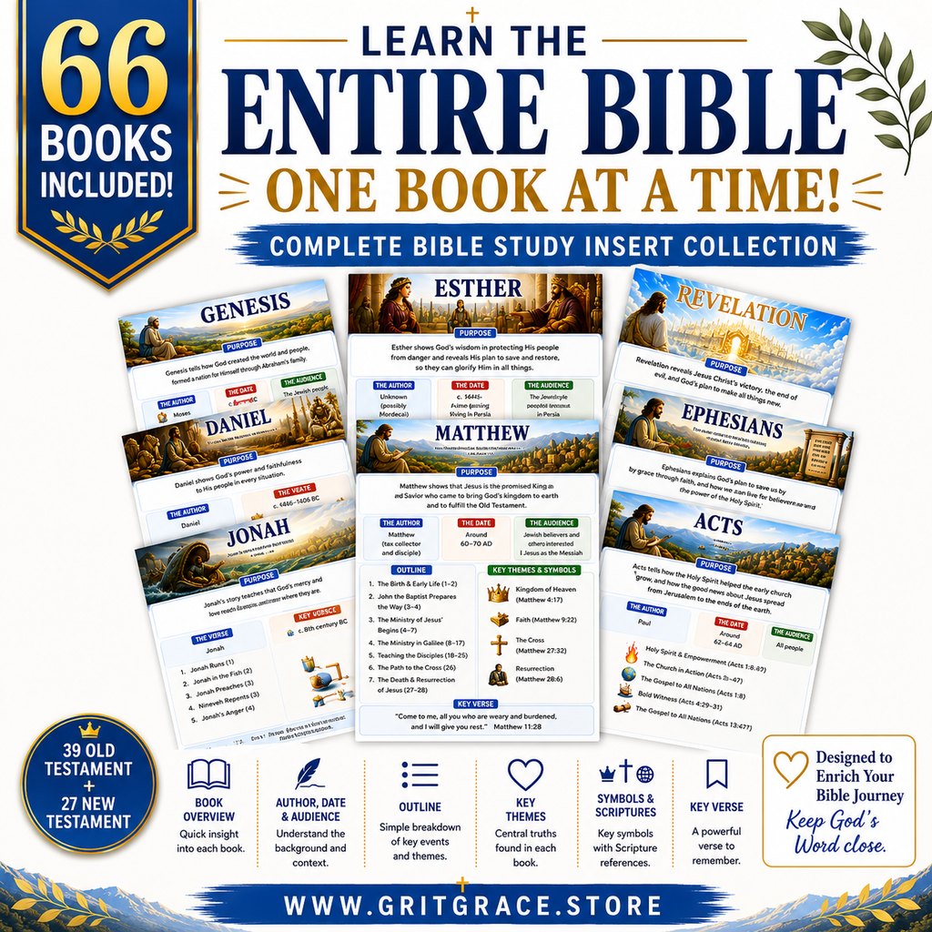 Bible Study Inserts | Complete 66-Book Bible Study Set | Loaded Bible Tip Ins ( Instant Download )