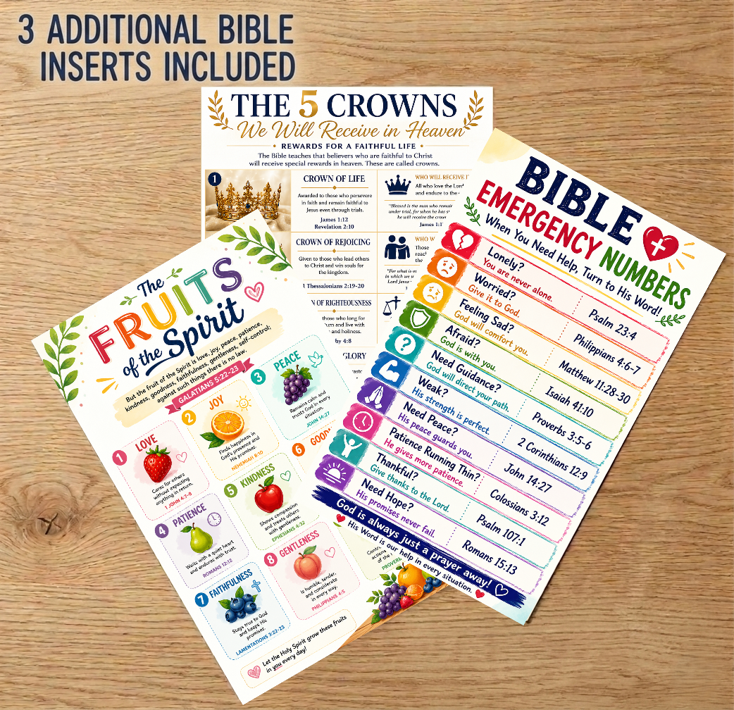Bible Study Inserts | Complete 66-Book Bible Study Set | Loaded Bible Tip Ins (Instant Download)