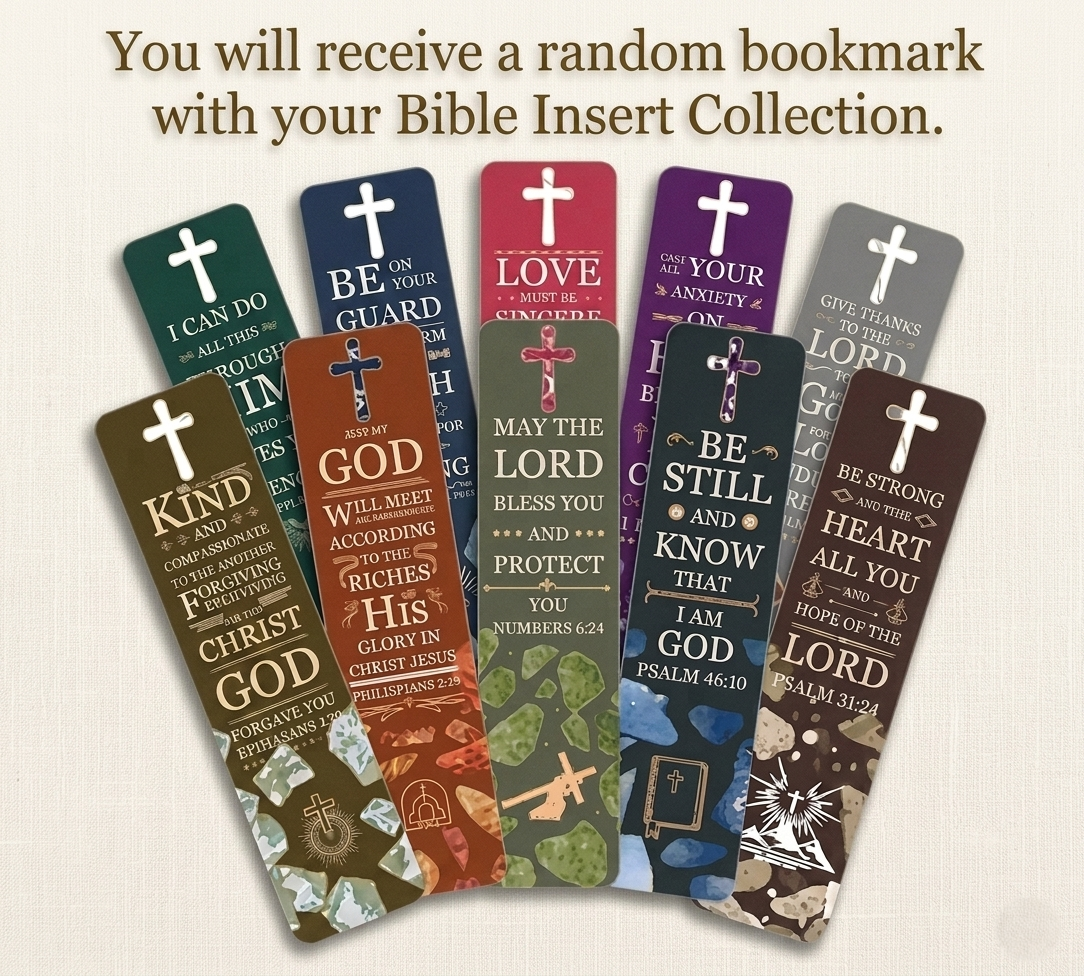 Bible Study Inserts | Complete 66-Book Bible Study Set | Loaded Bible Tip Ins (Printed & Ready To Use)